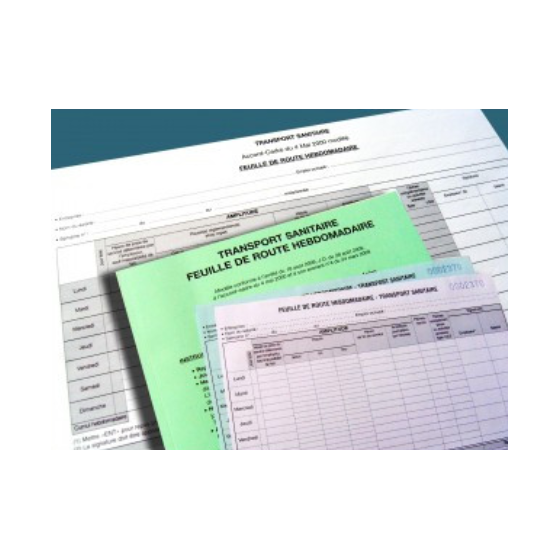 CARNET SANITAIRE PETIT FORMAT 30 liasses de 2 feuillets