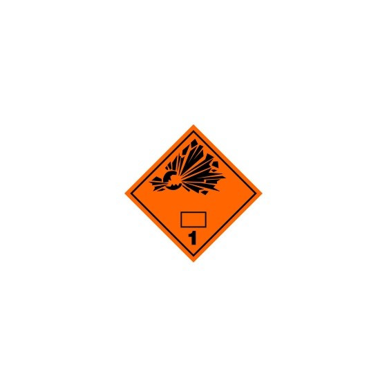SYMBOLE DE DANGER 300X300 ADHESIF N°1