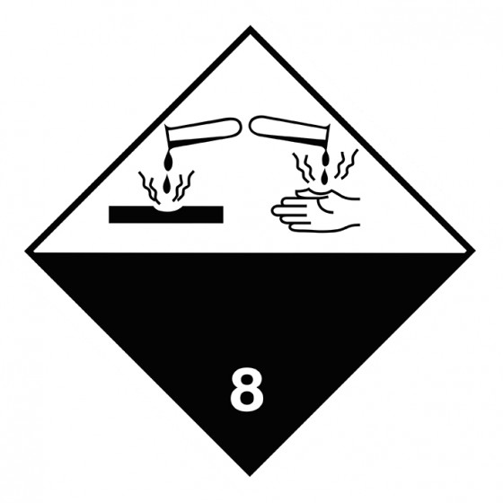 Symbole de danger 300x300 alu N°8
