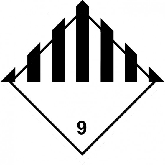 SYMBOLE DE DANGER 300X300 ALU N°9